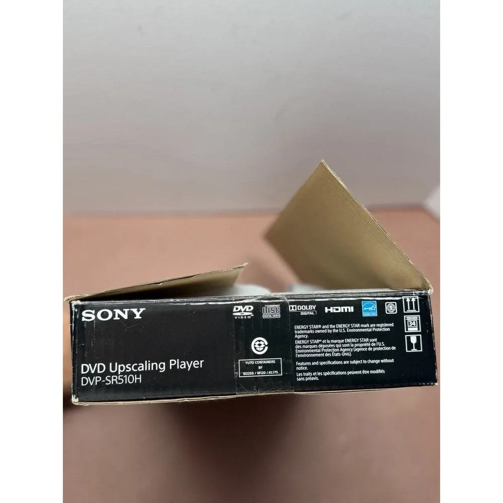 Sony DVP-SR510H DVD Player 1080p Upscaling HDMI Black Region 1 Remote Cables
